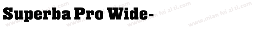 Superba Pro Wide字体转换